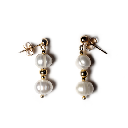 Aretes Luna | Perla