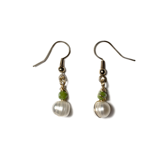 Aretes Loto | Perla