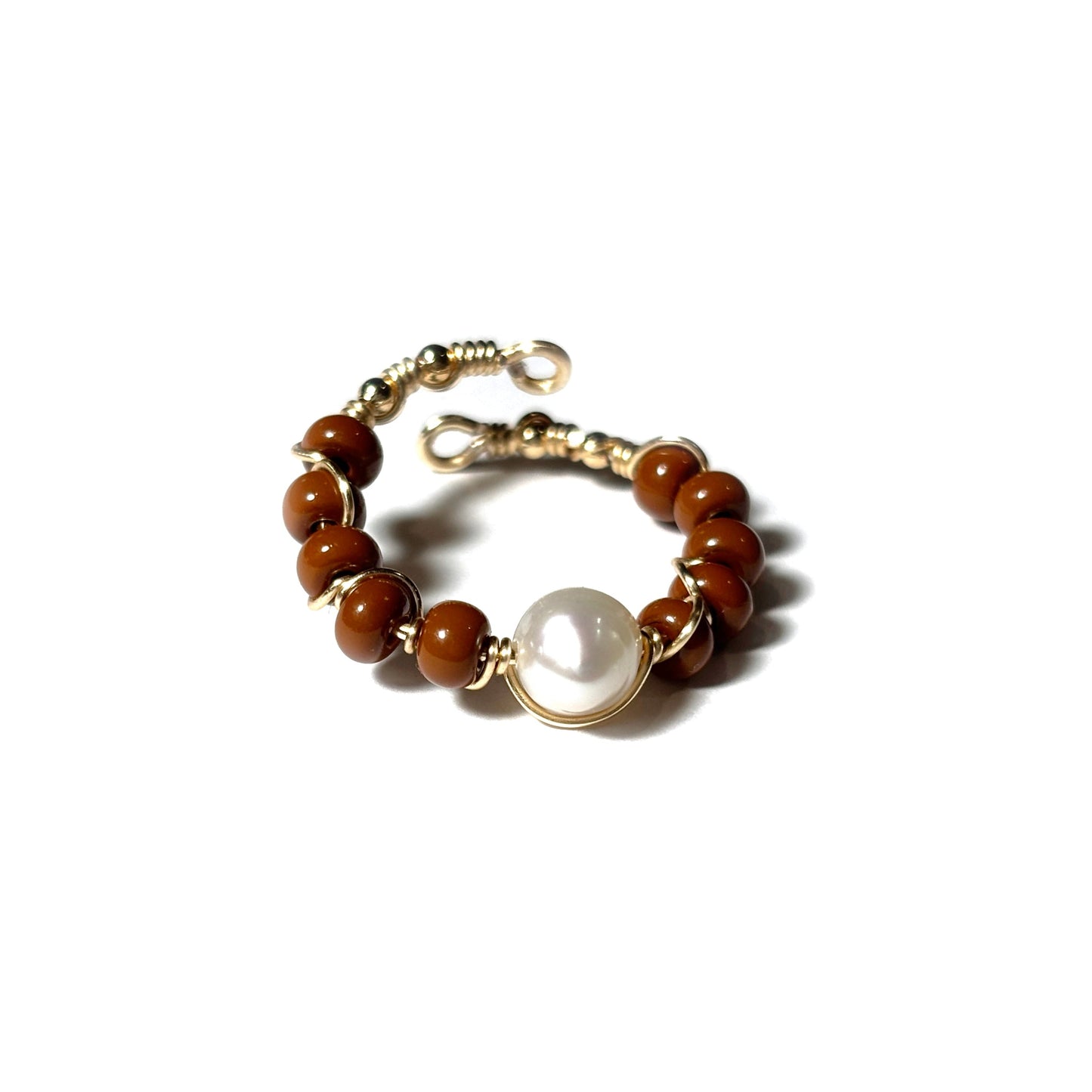 Anillo Trenzado | Marrón