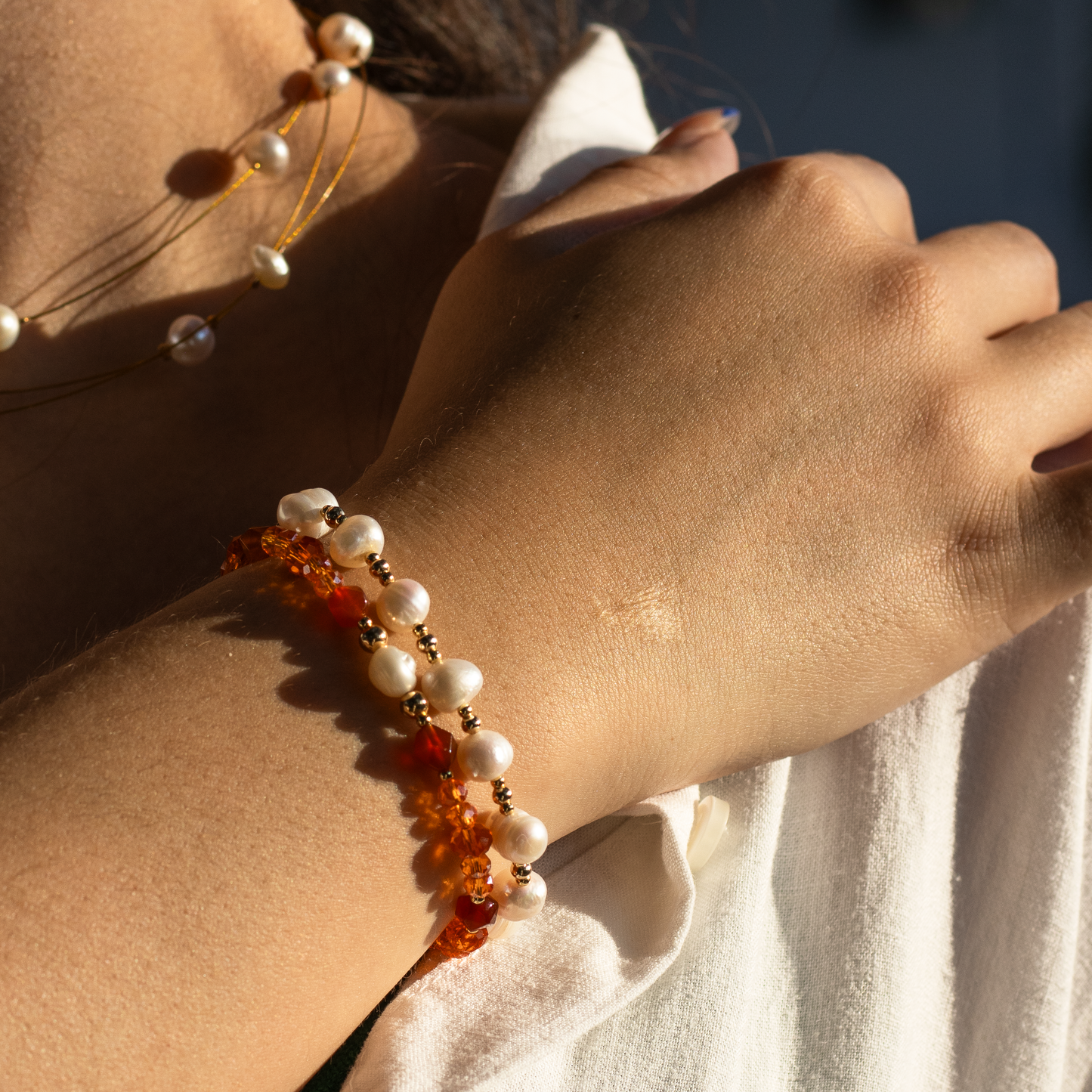 Pulsera Luna | Perla